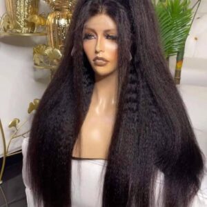 Full Frontal Yaki Straight Wig – 20 Inches